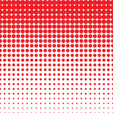 Abstract Geometric Red Vertical Halftone Dot Pattern.