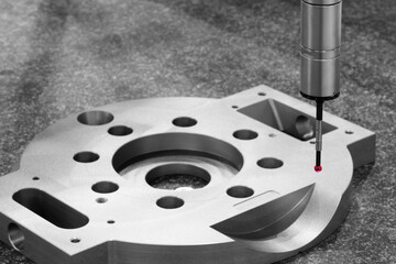 Poster - Quality control on milling CNC machine, coordinate measuring machine, Quality control machine Control on milling CNC machine, coordinate measuring machine, Quality control machine.