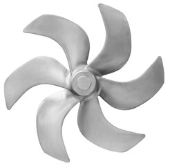 Poster - modern titanium high-speed anti-cavitation ship screw propeller isolated on a white background