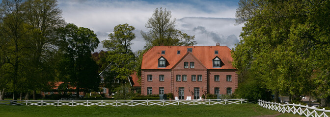 Poster - Gutsanlage Panker mit Herrenhaus.