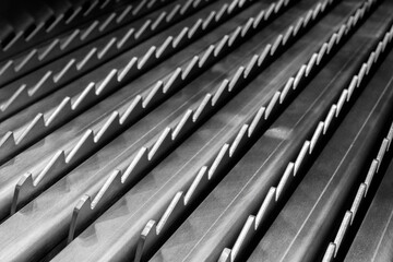 Aufkleber - Texture of steel, Black metallic modern background