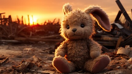 Poster - a stuffed animal in the sun