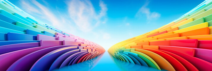 spectrum of colors with a gradient background that beautifully transitions through the colors of the rainbow.