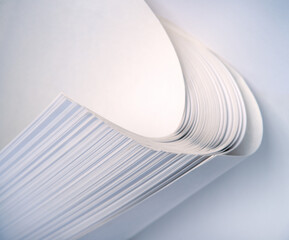 Poster - Abstract background from white sheets of paper