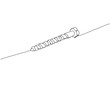 © sahs94 - Screw, nail, bolt one line art. Continuous line drawing of repair, professional, hand, people, concept, support, maintenance.