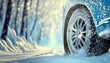 © rrenis2000 - Rueda de cerca de un coche, invierno