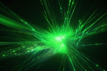 Poster - Glowing Beacon of Light Piercing the Darkness Generative AI