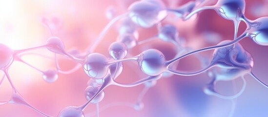 Wall Mural - abstract close up of molecule, science beaauty background