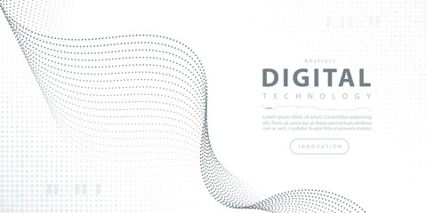 Digital technology futuristic internet network speed connection white background, cyber nano information, abstract communication, innovation future tech data, Ai big data line dot illustration vector