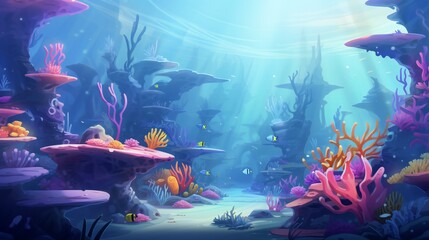 underwater sea aquarium environment