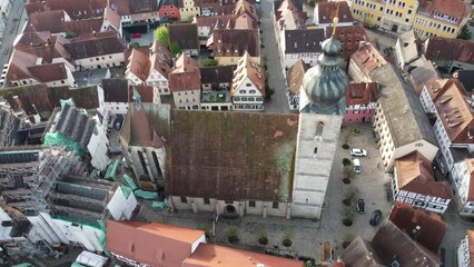 Sticker - Drone shot of Forchheim, Fraenkische Schweiz