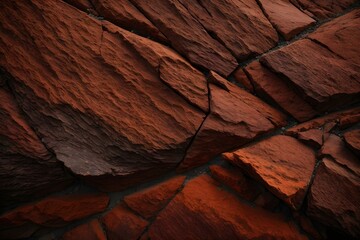 Close-up of dark brown rock texture. Stone background for design, flayer, banner, background, texture... Generative AI.