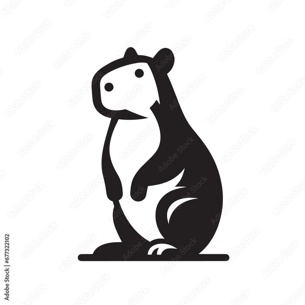 Capybara Vectorised Bitmap Capybara logo for graphic design, capybara designs for prints and ...