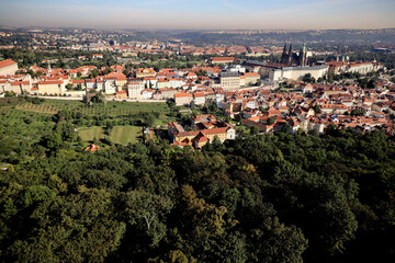 Wall Mural - Top view of the city of Prague