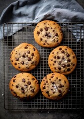 Wall Mural - Chocolate chip cookies