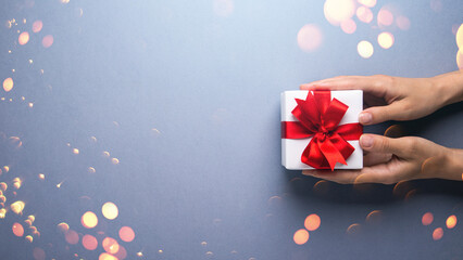Wall Mural - merry christmas and happy holidays greeting card, frame, banner. new year. noel. birthday. valentine