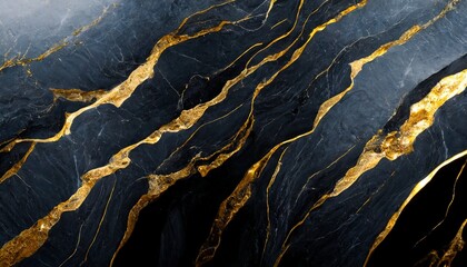  Black and gold marble texture