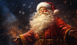 Happy Santa Claus Merry Christmas Old Man Santa Clause with Smiling Face 