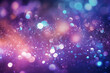 Pink, purple, and blue glitter sparkling background with bokeh