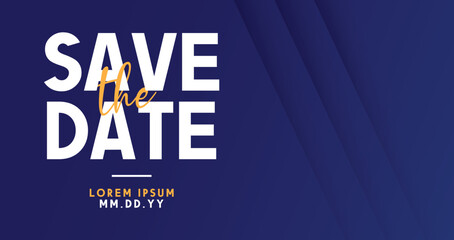 Poster - Save the date banner. Can be used for business, marketing and advertising. logo graphic design of event summit made for Technology and upcoming events.