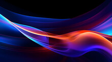 Dynamic Vibrant Colorful Light Tail Backdrop With Lines, Dots And Waves, Luminance Abstact Pattern With Streaking Lights And Modern Spectrum, Abstract Futuristic Neon Art