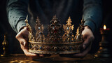 Crown held in hand, a silent testament to waiting power