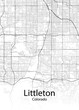 Littleton Colorado minimalist map