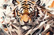 虎の顔,Generative AI AI画像