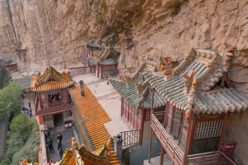 Heng Shan Mountain with Hanging Temple - Xuankong Si - at Day