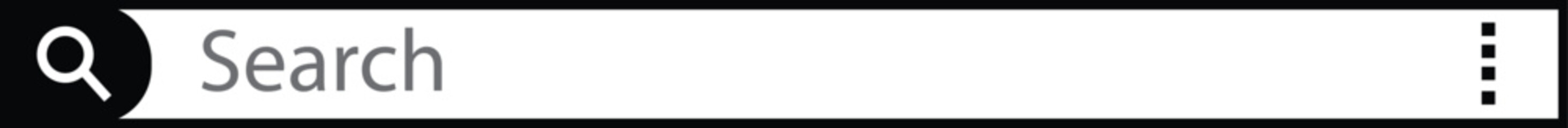 Poster - Search Bar Icon Flat Design. Search Bar Template for User Interface, Web, App, Software. Ready Search Form Vector Illustration isolated on transparent background.