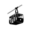 Aerial Tramway Logo Monochrome Design Style