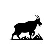 Mountain Goat Vector Logo Art