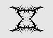 black tribal vector symmetrical insect sharp emblem cool maori