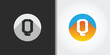 gradient letter q logo set