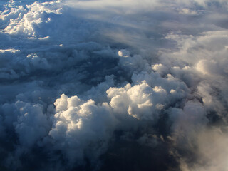 Canvas Print - Cumulus clouds