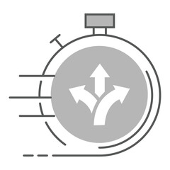 Wall Mural - Agile arrows symbol. Flexibility and adaptability icon. Dynamic movement arrows. Adaptive navigation symbol. Vector Editable Stroke Icon.