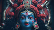 Goddess Kali idol in temple