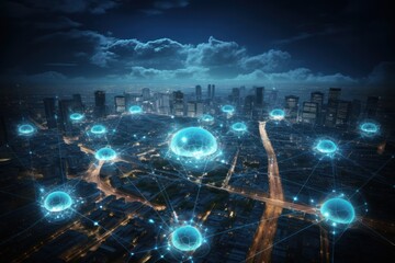 Aufkleber - Data science, business analysis and strategy, big data concept.Business teamwork analyzing financial graph on virtual touch screen, futuristic technology solution.