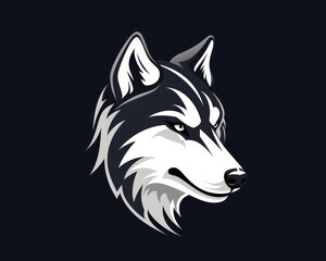 wolf head vector logo