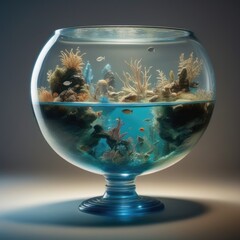 aquarium, water, gold, bowl, animal, fishbowl, glass, pet, concept, orange, swim, freedom, fish tank, underwater, liquid, swimming, golden, motion, splash, vegetation