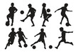 © rioanugrah - silhouettes of kid playing football