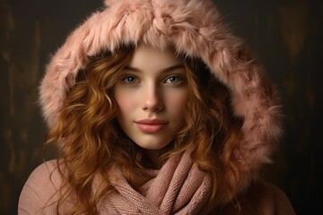 Poster - Winter Portraits: Take portraits of people bundled up in winter clothing, capturing their rosy cheeks and warm expressions. - Generative AI