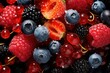 Frozen Berries and Fruits: Macro shots of frozen berries or fruit encased in ice can be visually captivating. - Generative AI