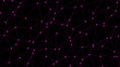 Plexus background. Abstract digital background of points and lines. Glowing black plexus. Big data. Network or connection. Abstract technology science background.