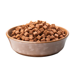 Wall Mural - Beautiful dog food bowl isolated on transparent background