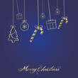 © 月 明 - Merry Christmas background and Christmas elements vector collection