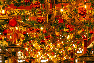 Poster - Christmas decorations in downtown, Vienna, Austria