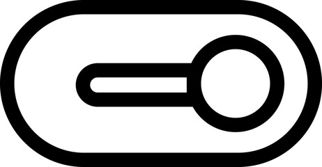 Poster - Black On toggle switch button Icon. Switch toggle button ON Element. Open and Active vector icon. Material design switch button isolated on transparent background. Setting control toggle design.
