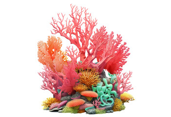 Canvas Print - Coral reef cut out