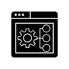 Fototapete - Function settings icon vector set. editable illustration sign collection. automated system symbol.